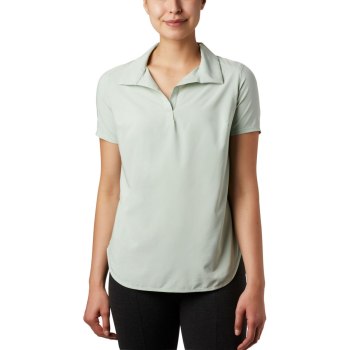 Dámské Polo Columbia Place To Place Short Sleeve Sun Zelene SXGBQR569